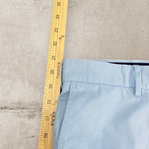 Peter Millar Shorts Mens Size 40 Chino Light Blue Golf Sport Flat Front Crown - Picture 6 of 9